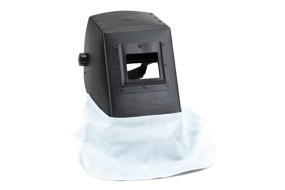 Welding Helmets - Helmet with crust leather bib insert for the protection of the neck - SACIT